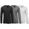 Men's Long Sleeve Waffle-Knit Thermal Henley Shirt 3 Pack